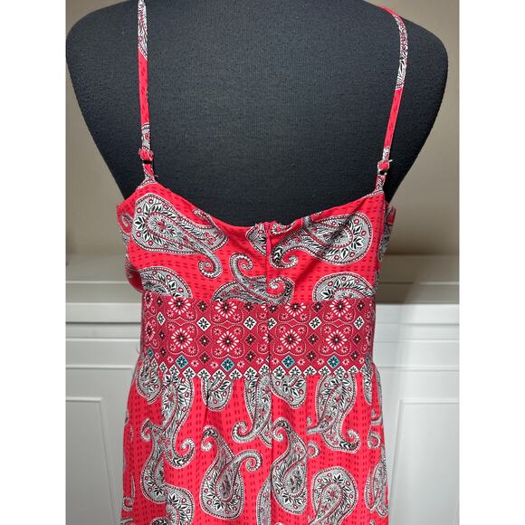 Kut From The Kloth Paisley Print Maxi Dress Sz 12 Boho Bohemian Patchwork Summer - Picture 7 of 14